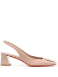 Santoni 55mm slingback pumps - Pink