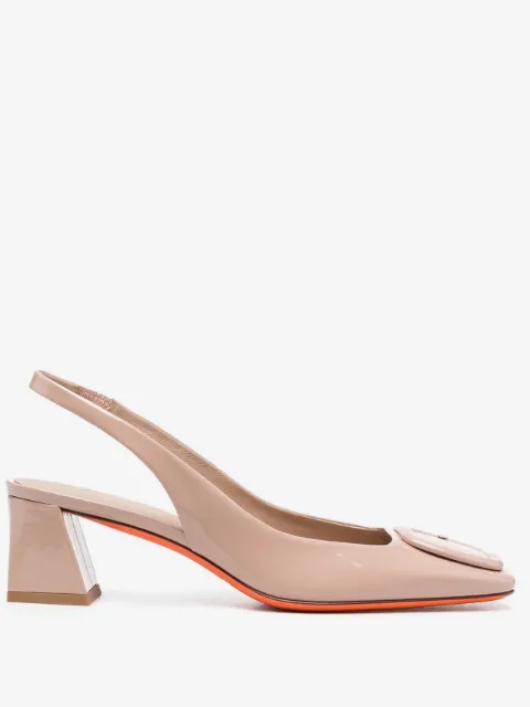 Santoni 55mm slingback pumps