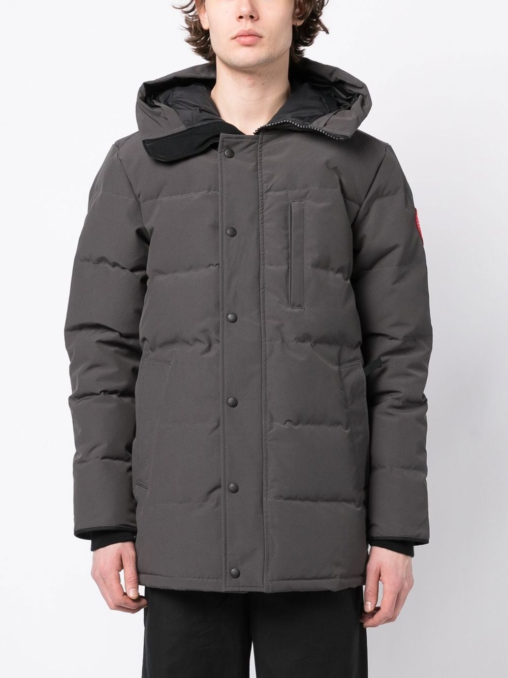 Canada Goose Carson Padded Down Parka Grey FARFETCH AU