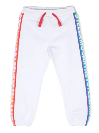 White cotton tracksuit bottoms sale