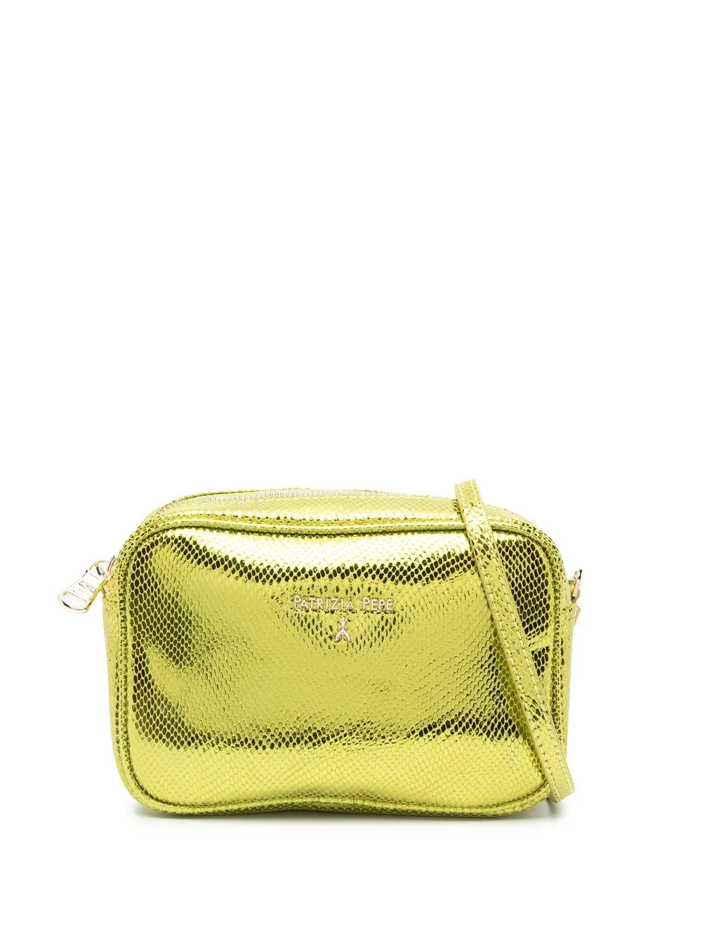 

Patrizia Pepe bolsa crossbody con efecto de piel de serpiente - Amarillo