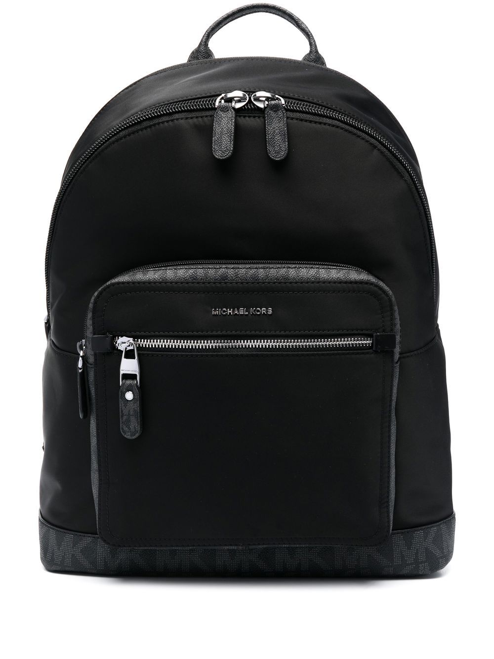 Shop Michael Kors Hudson Logo Backpack In Black