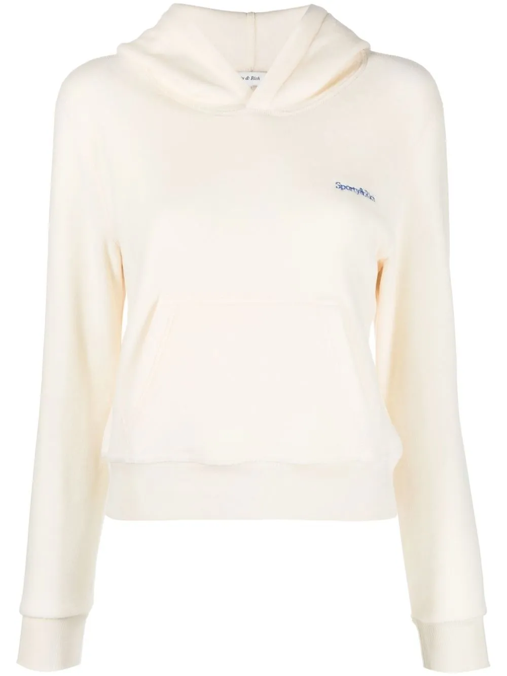 

Sporty & Rich logo-embroidered hoodie - Neutrals