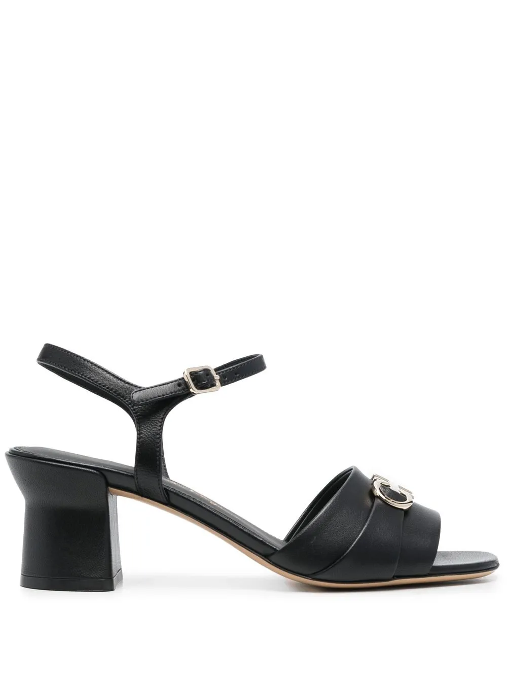 

Ferragamo Gancini 60mm block-heel sandals - Black