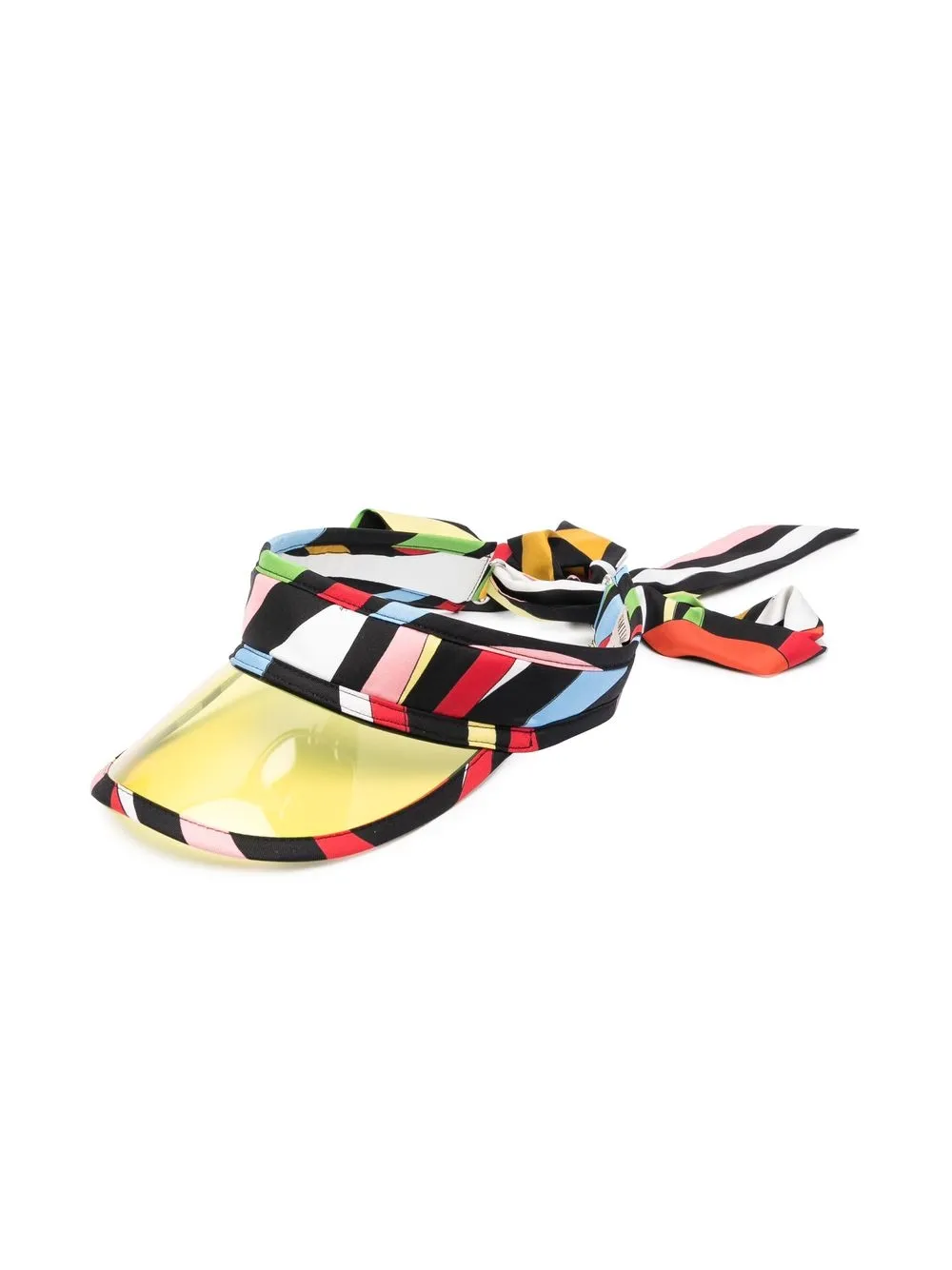 

PUCCI Marmo And Iride-print visor - Yellow