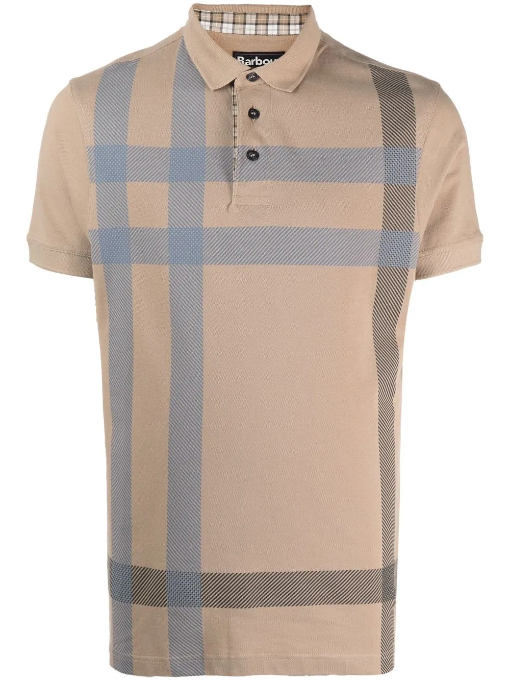 

Barbour Blaine check-print polo shirt - Brown