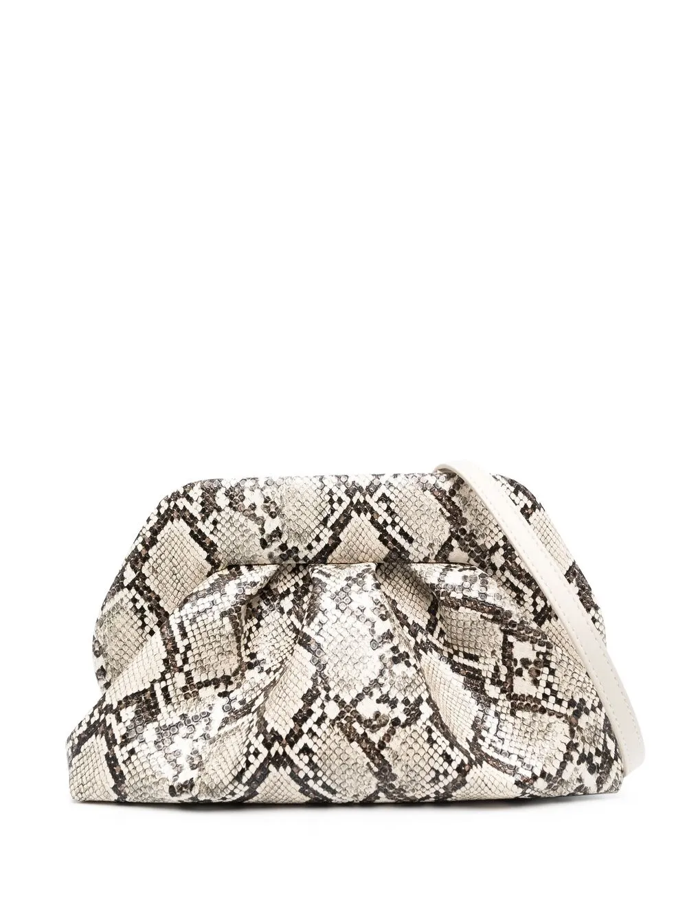 

Themoirè snakeskin-print satchel bag - Neutrals