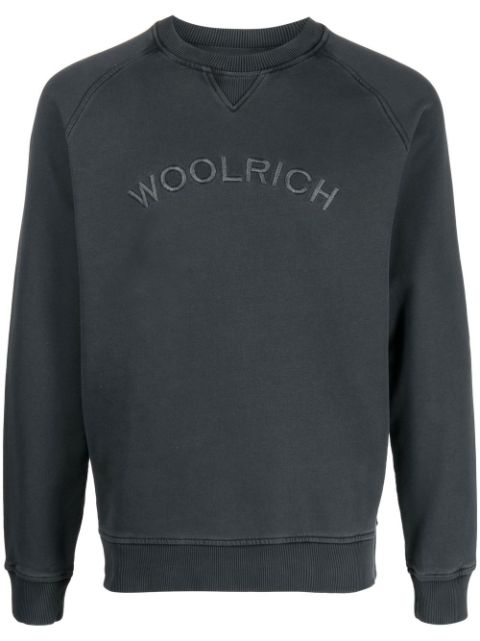 Woolrich - logo-embroidered crew-neck sweatshirt