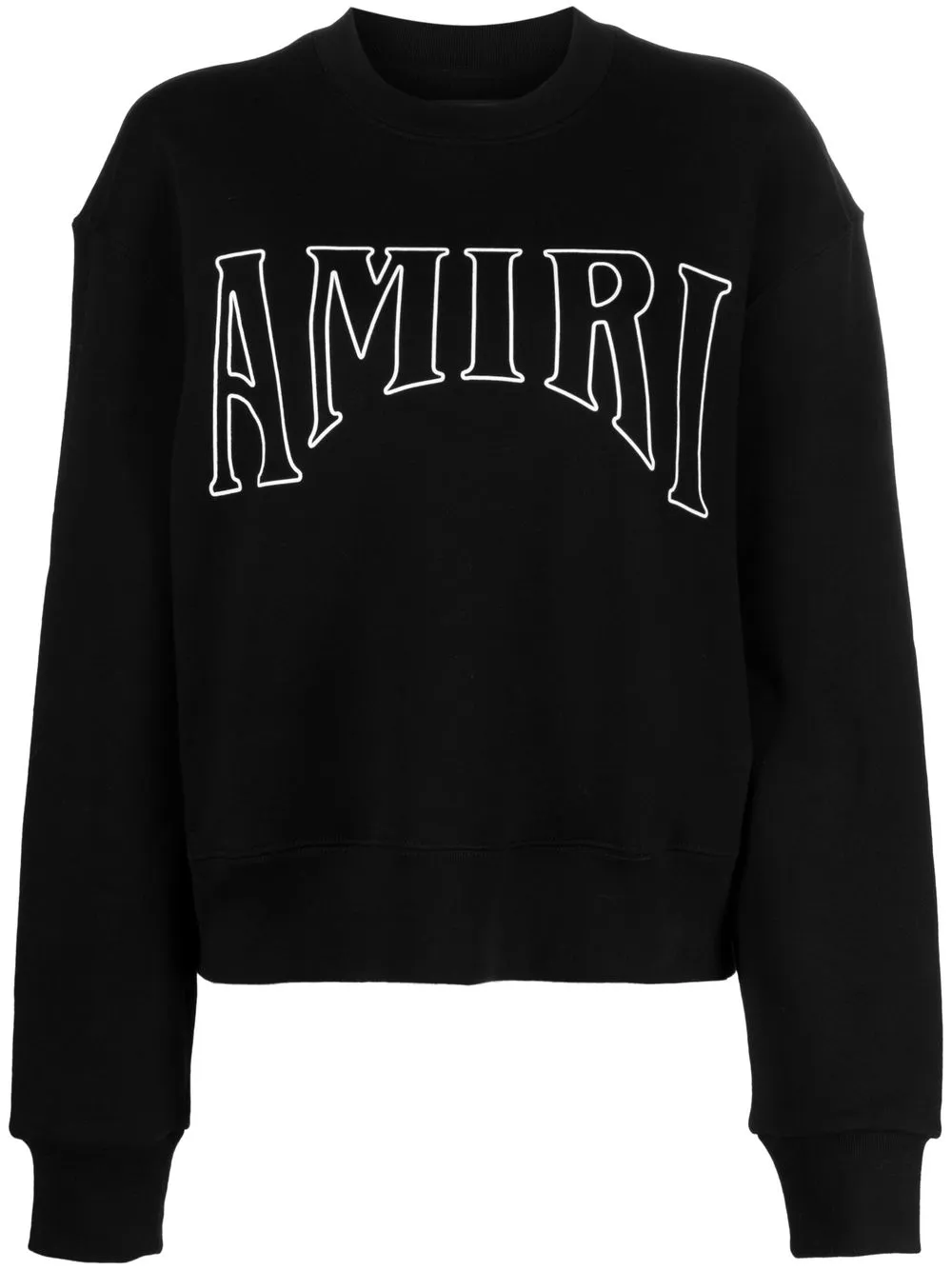 

AMIRI sudadera con cuello redondo y logo estampado - Negro