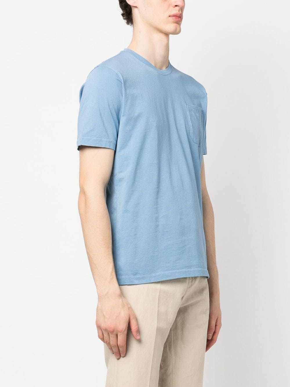 Shop Aspesi Chest-pocket T-shirt In Blue