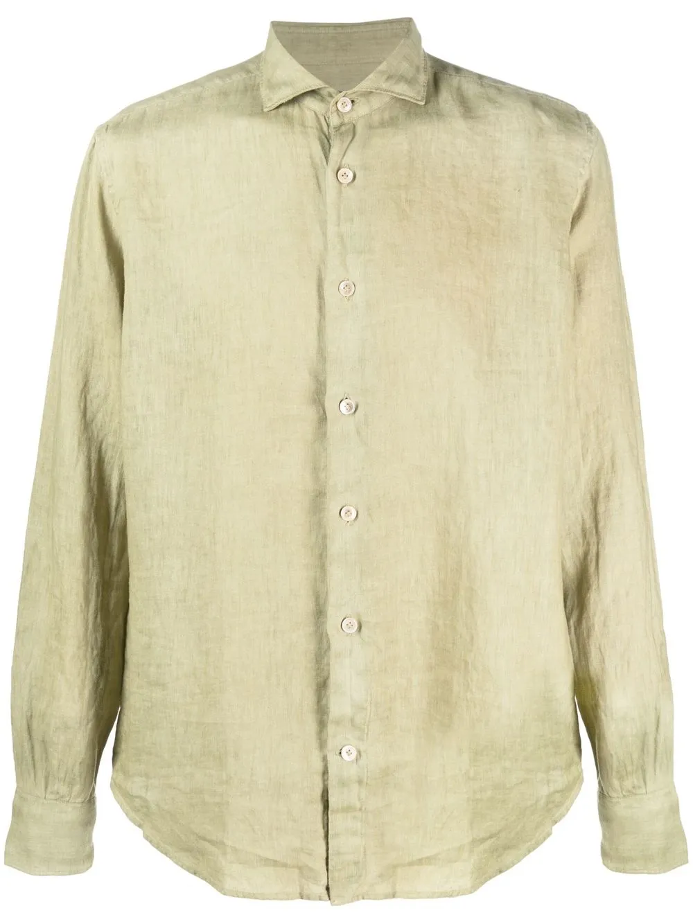 

Eleventy long-sleeve linen shirt - Green