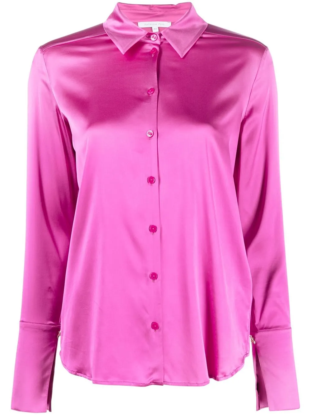 

Patrizia Pepe satin-finish shirt - Purple