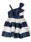 Abel & Lula one-shoulder striped dress - Blue