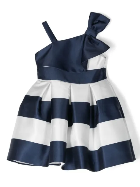 Abel & Lula one-shoulder striped dress