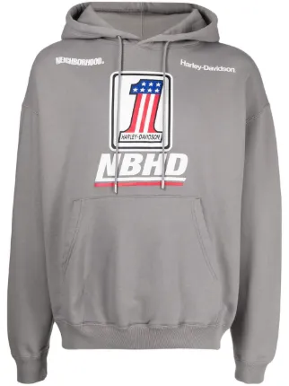 Harley-Davidson NBHD パーカー Neighborhood x Harley Davidson ロゴ パーカー | グレー