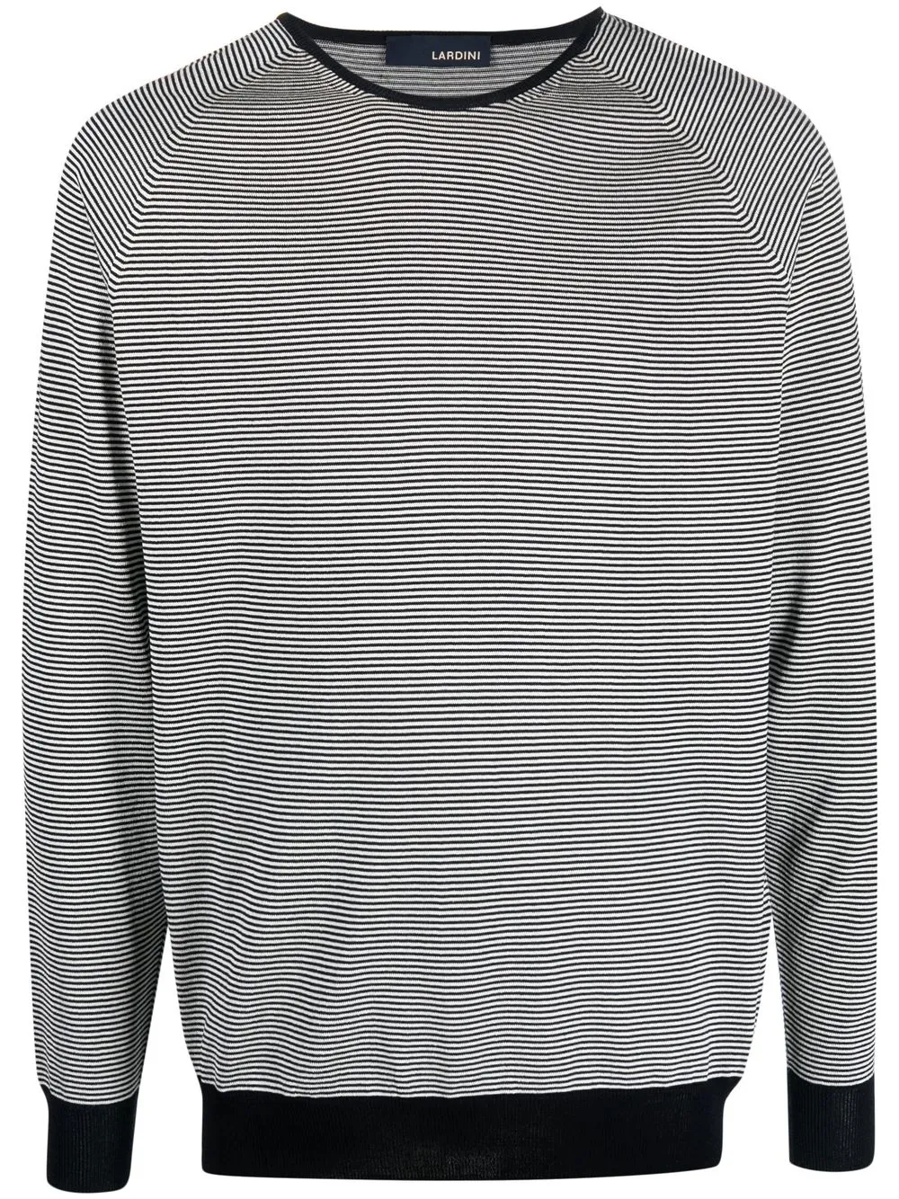 

Lardini horizontal-stripe crew neck jumper - Blue