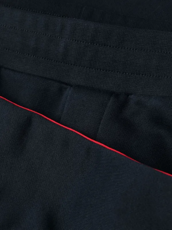 【関税＆送料込み】Moncler Logo-Embossed Sports Trousers Moncler logo-print Track Pants | Blue | FARFETCH