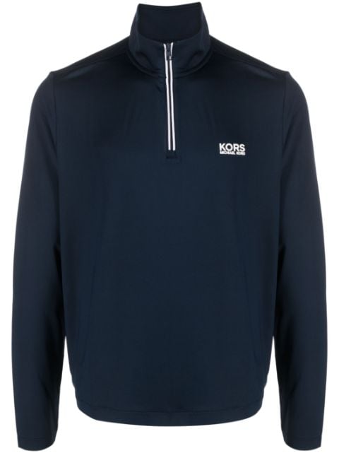 Michael Kors logo-print zip-up sweatshirt 