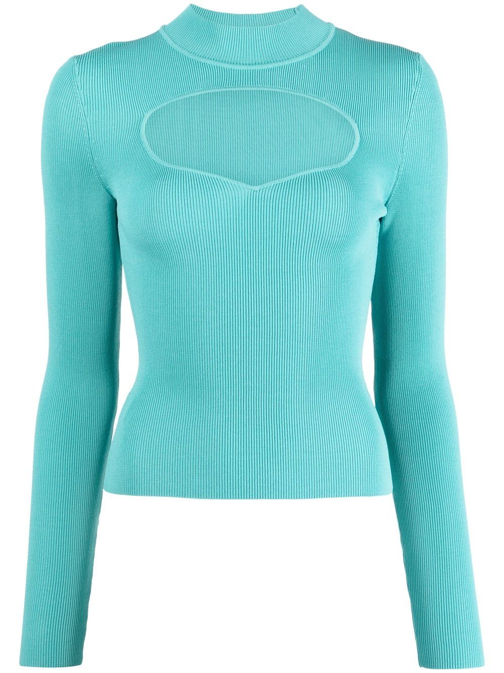 Staud Cara Cut-out Detail Top In Green