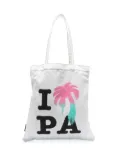Palm Angels I Love PA tote bag - Grey