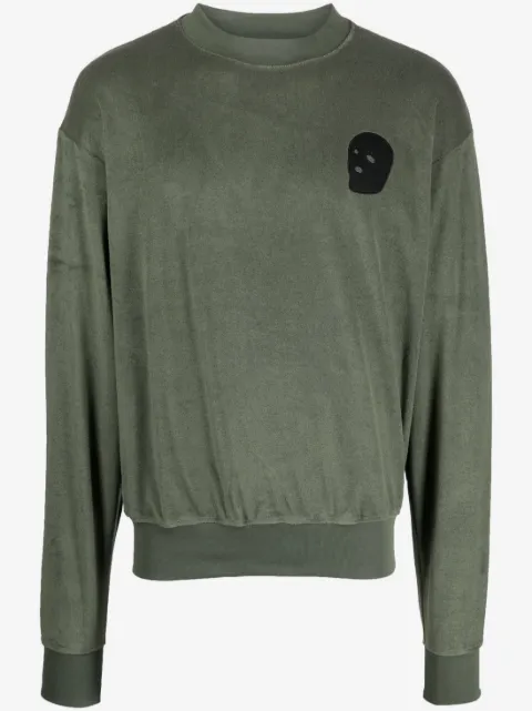 Youths In Balaclava logo-embroidered long-sleeve sweatshirt