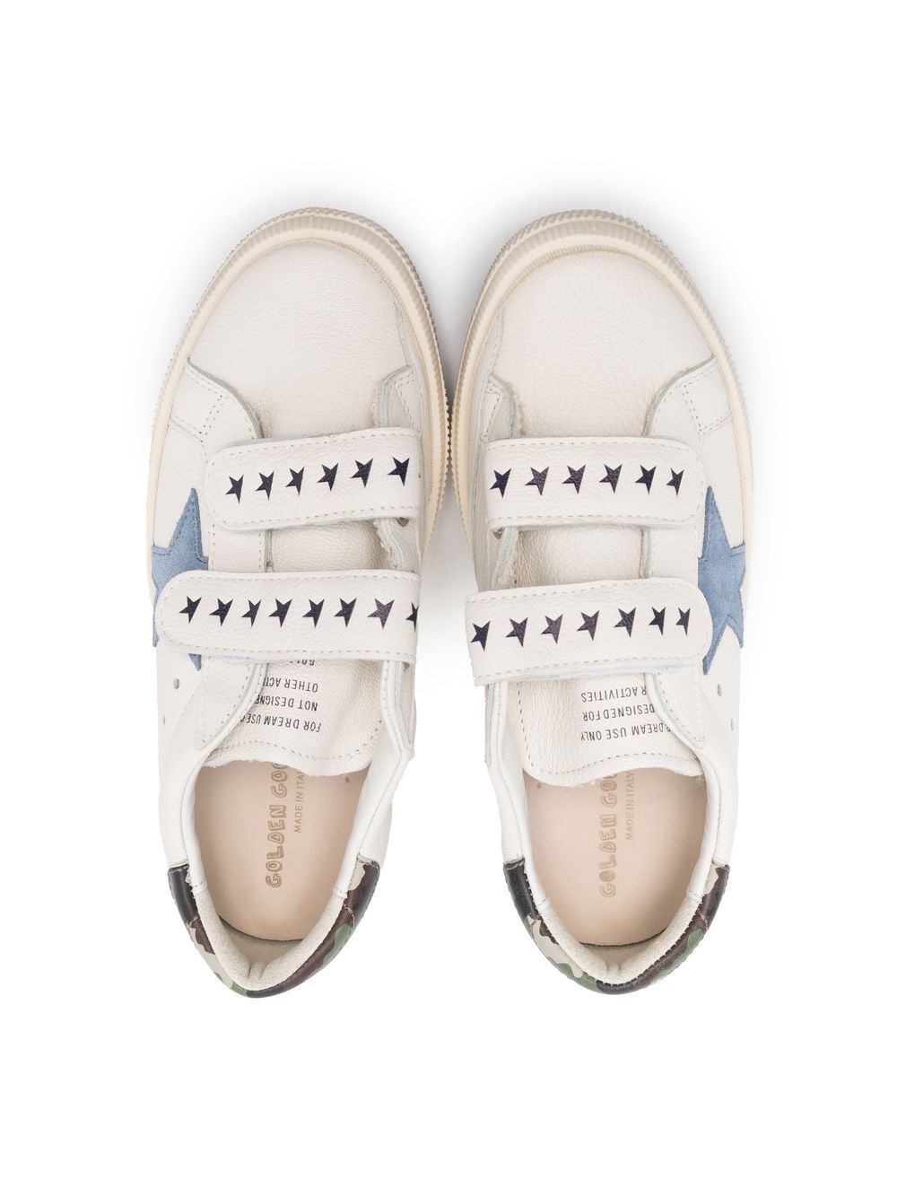 Shop Golden Goose Stars Touch-strap Sneakers In Neutrals
