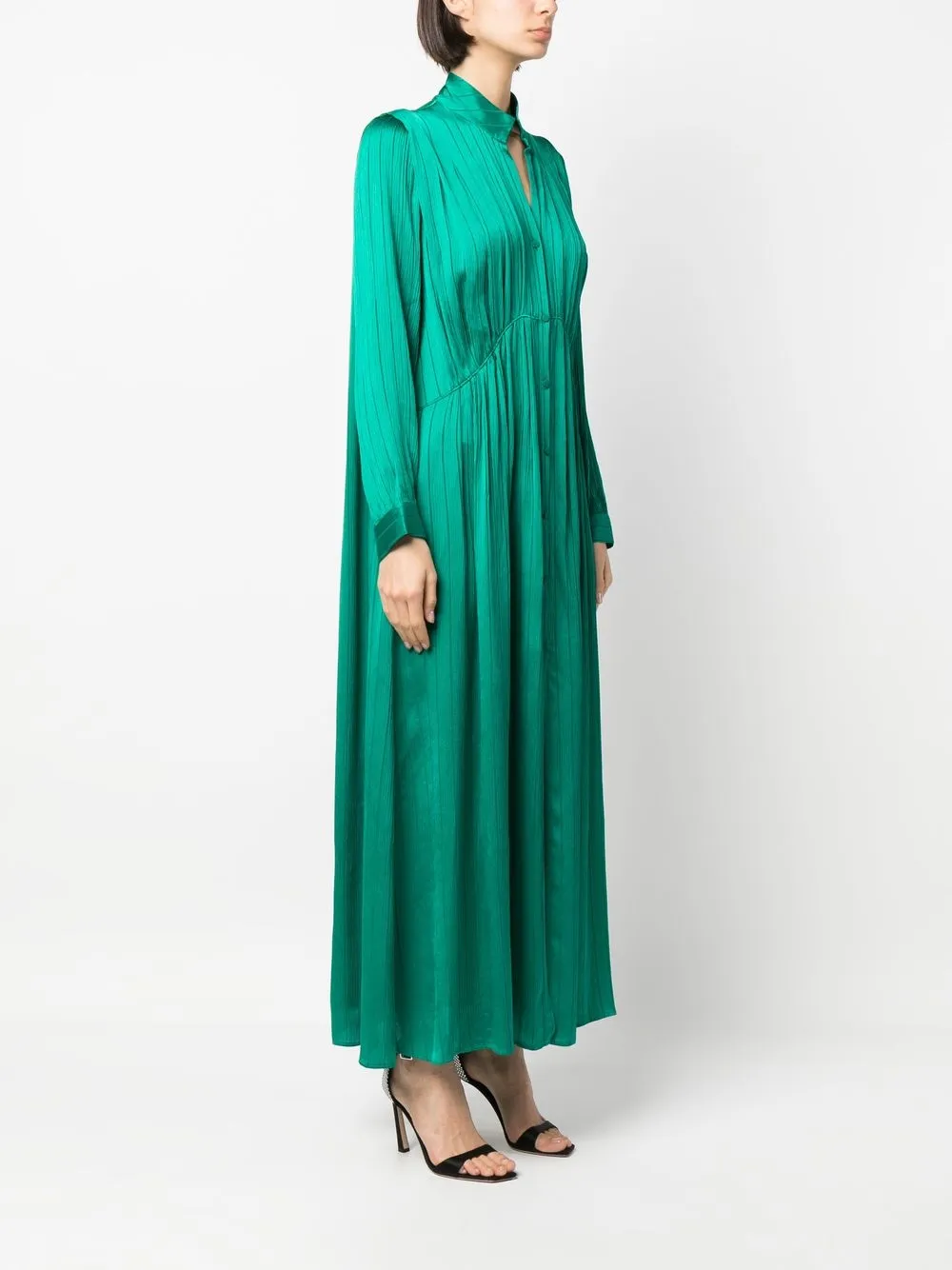 Forte Forte Maxi jurk Met Geplooid Detail Farfetch forte-forte-maxi-jurk-met-geplooid-detail-farfetch