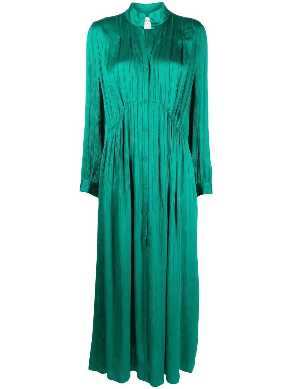 

Forte Forte pleat detail maxi dress - Green