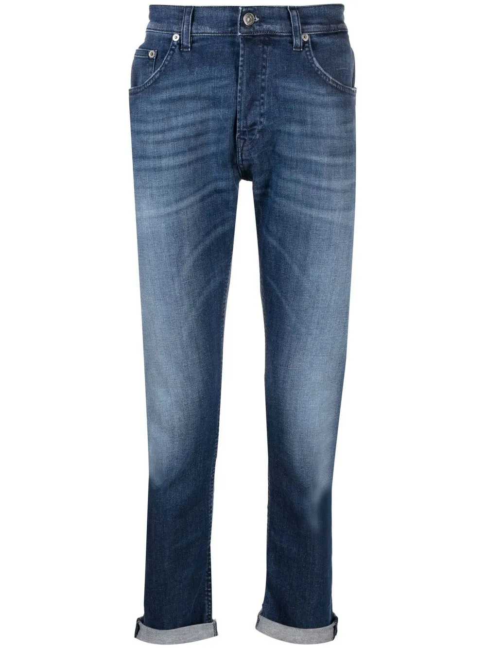 

DONDUP jeans con tiro medio y efecto lavado - Azul