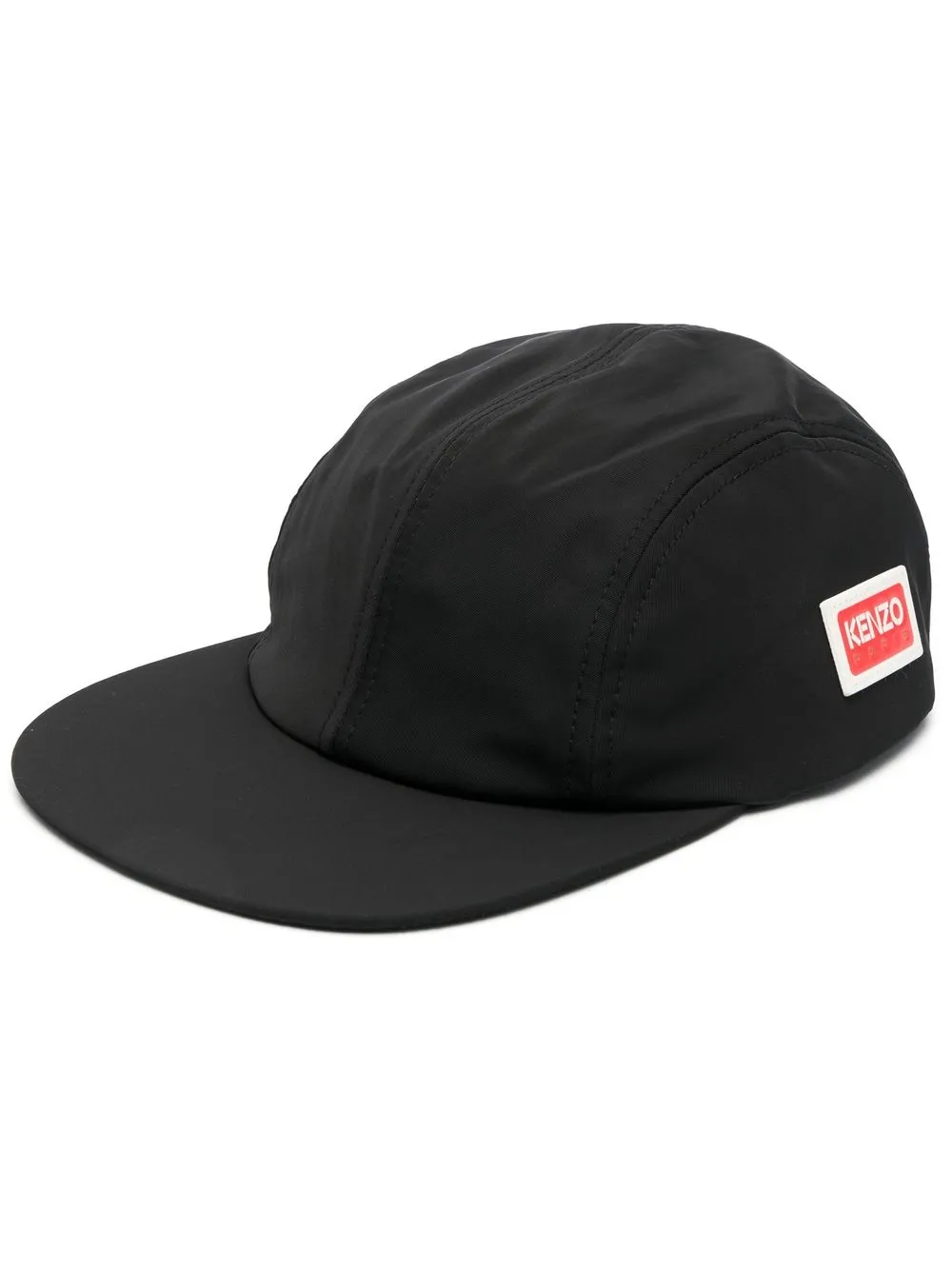 

Kenzo logo-patch cap - Black