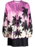 Palm Angels graphic-print long-sleeve top - Purple