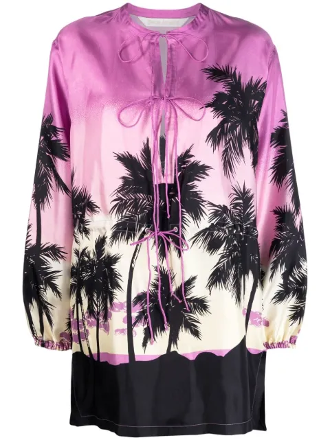 Palm Angels graphic-print long-sleeve top