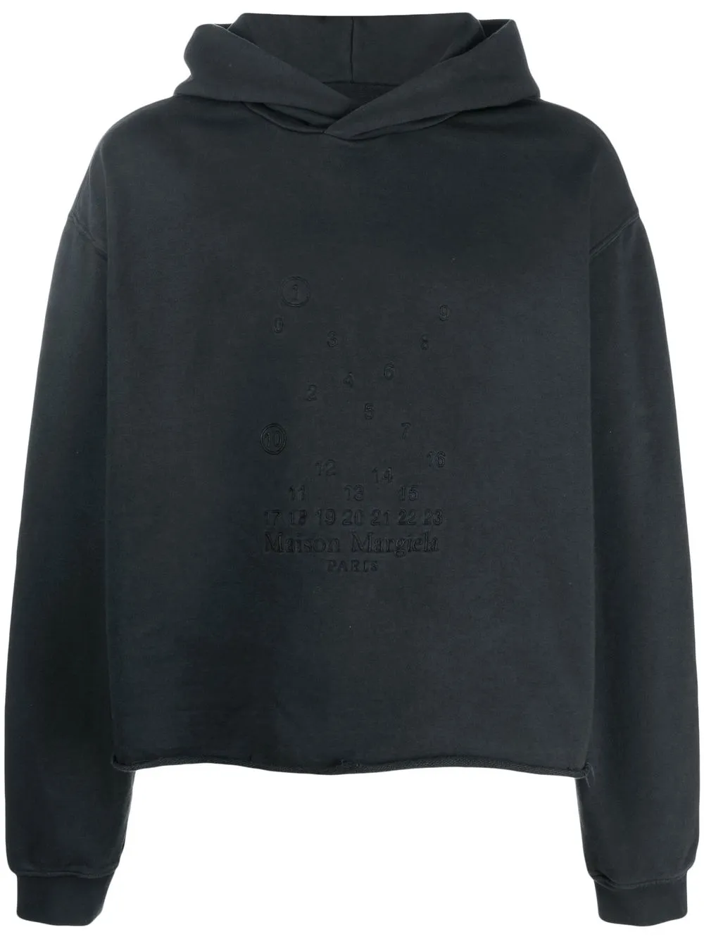 

Maison Margiela cotton long-sleeve hoodie - Blue