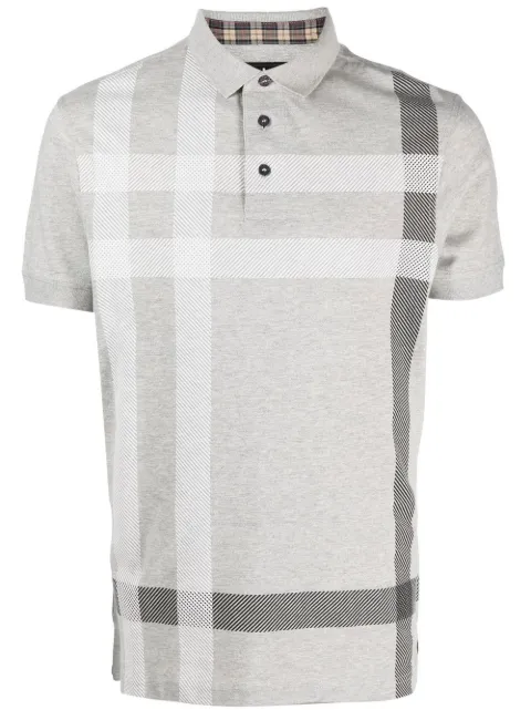 Barbour checked polo shirt