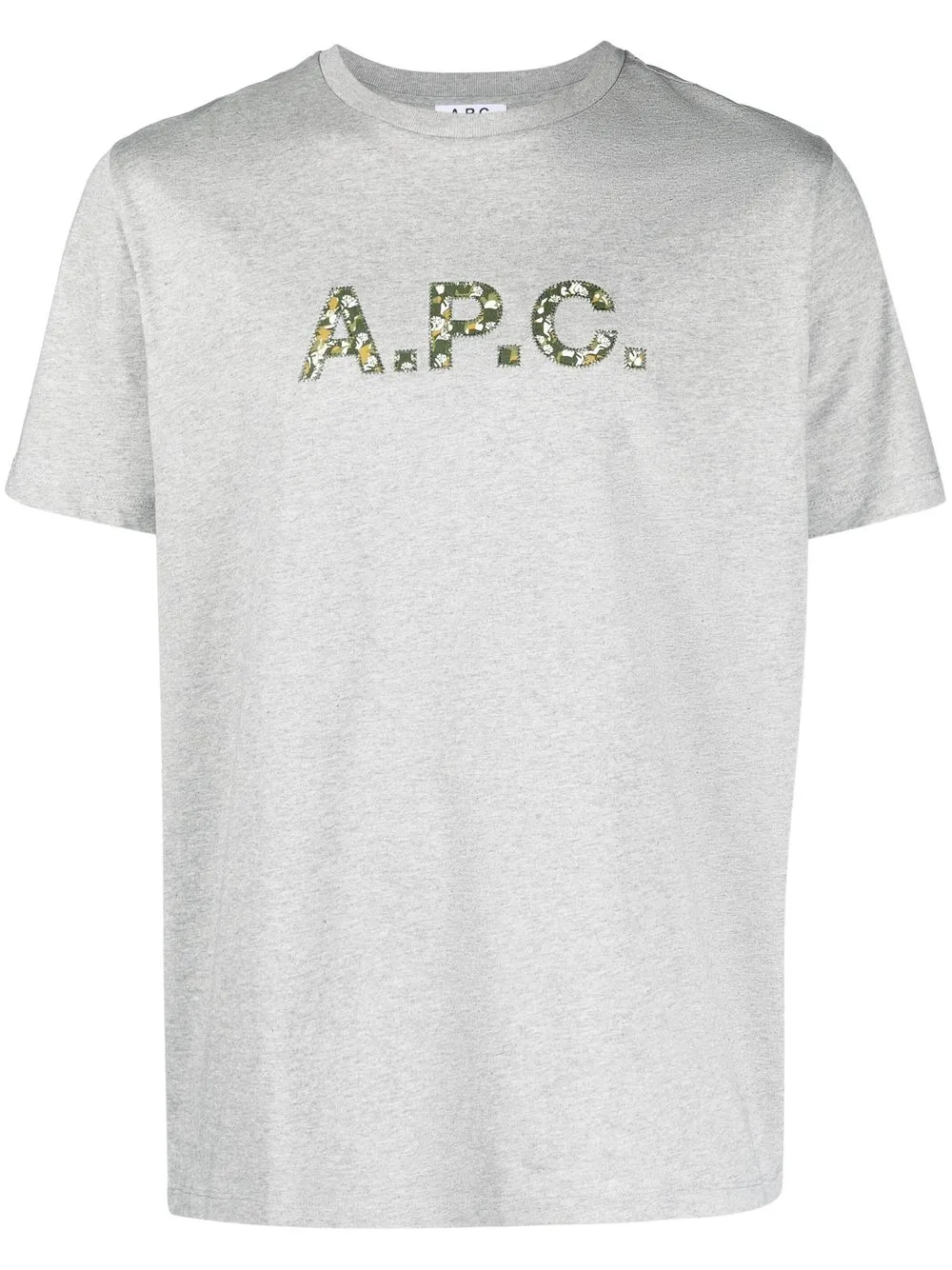 

A.P.C. camouflage logo T-shirt - Grey