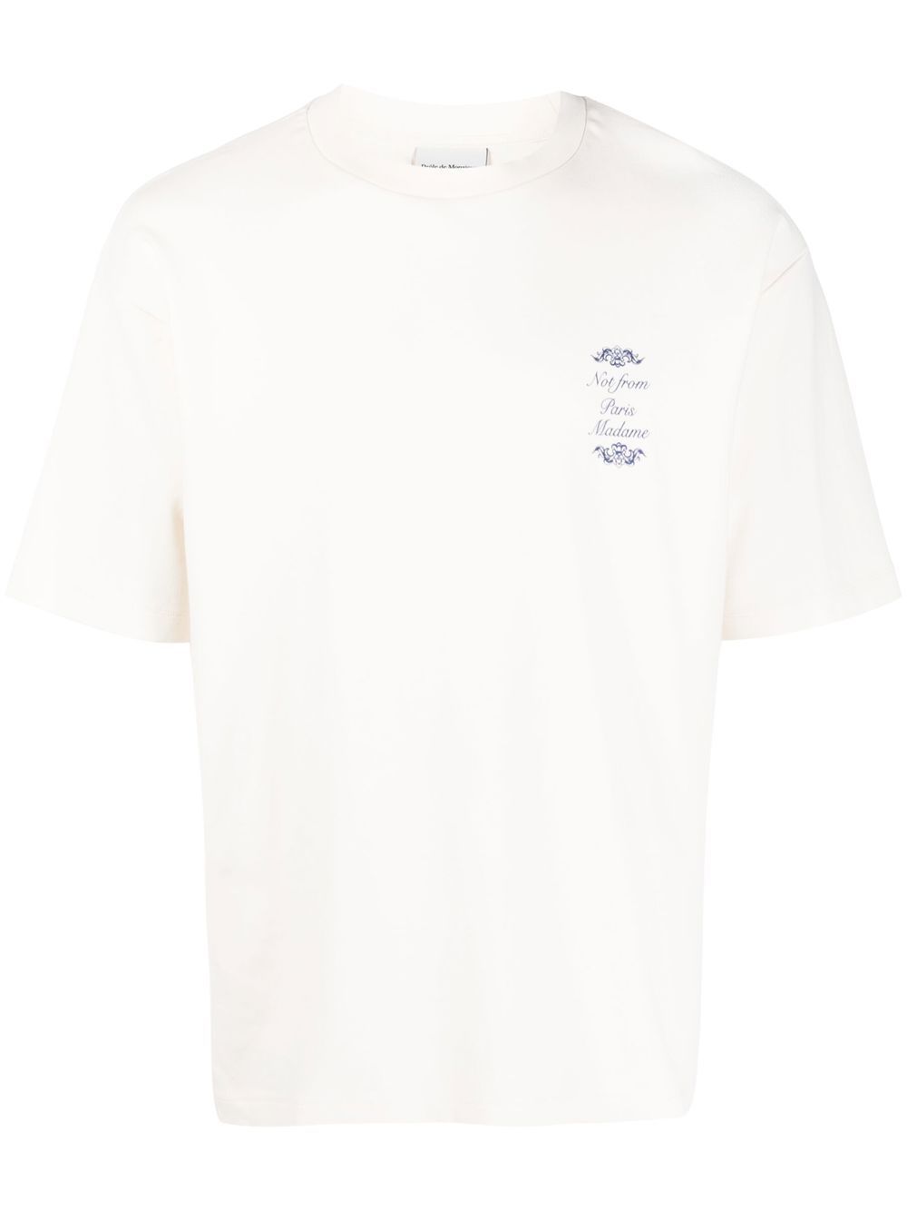 

Drôle De Monsieur logo-print T-shirt - Neutrals