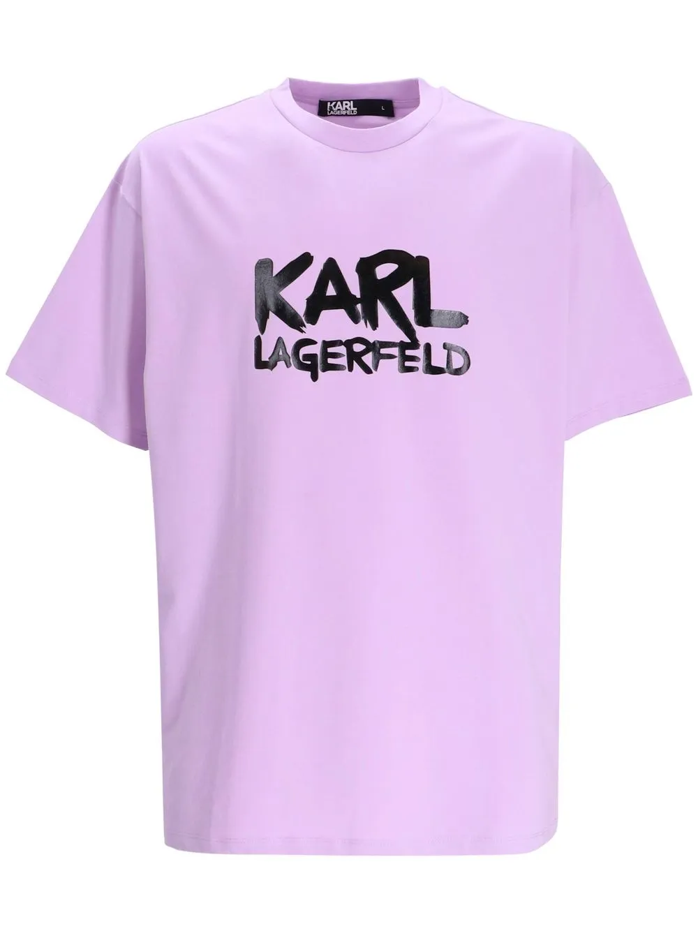 

Karl Lagerfeld playera manga corta con logo estampado - Morado