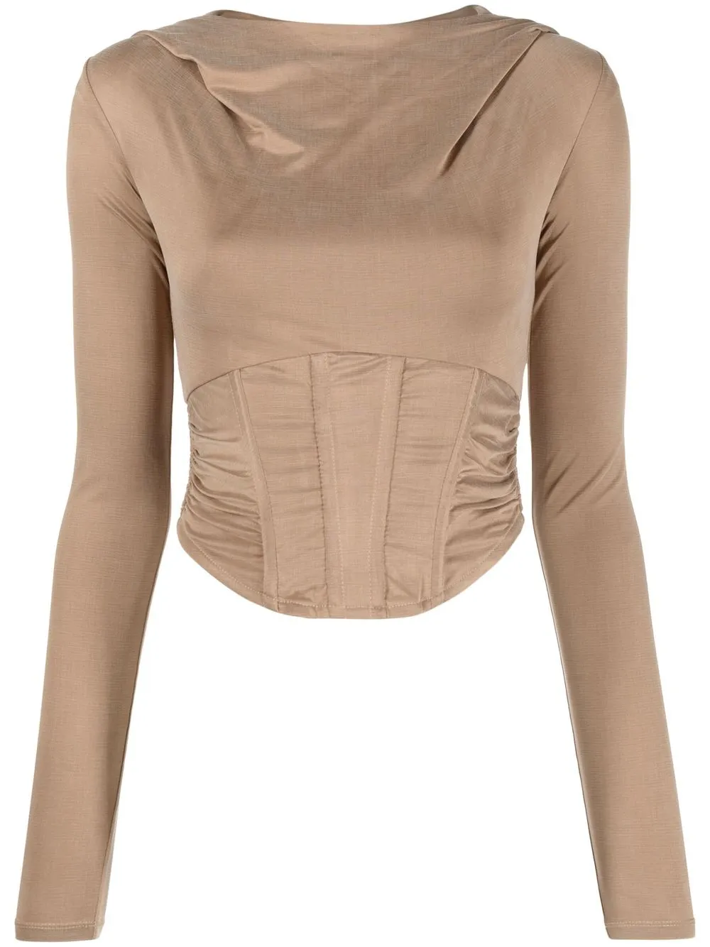 

MISBHV boned bodice longsleeved top - Neutrals