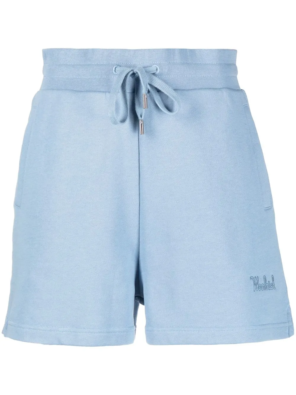 

Woolrich embroidered-logo mini shorts - Blue