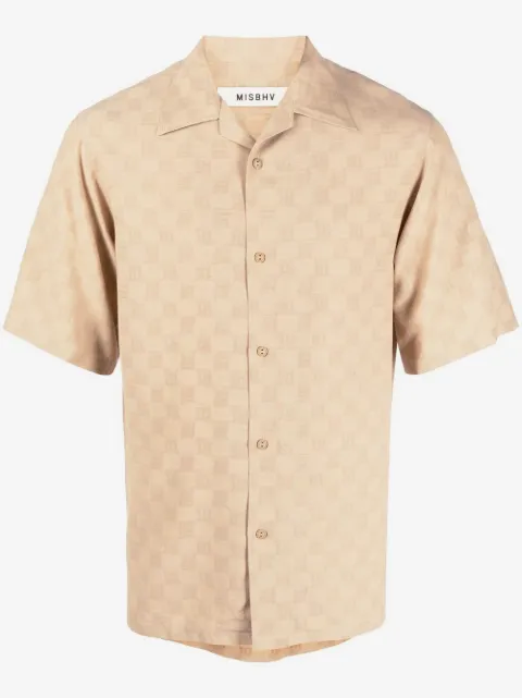 MISBHV camisa manga corta con monograma estampado
