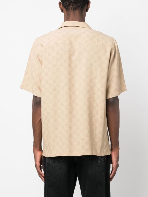 Louis Vuitton beige Printed Short-Sleeve Shirt