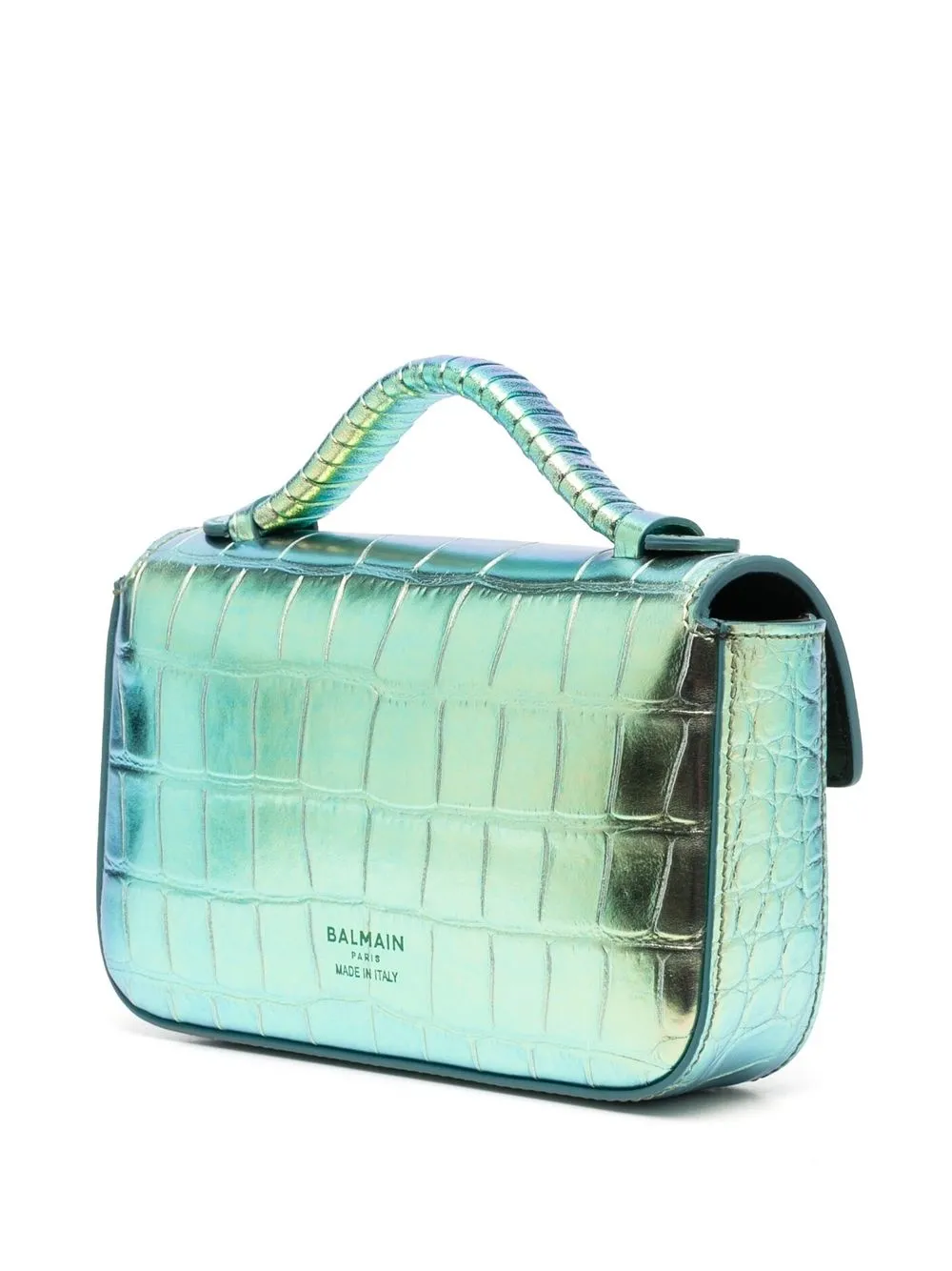 Balmain Bbuzz Mini Cross Body Bag In Yellow