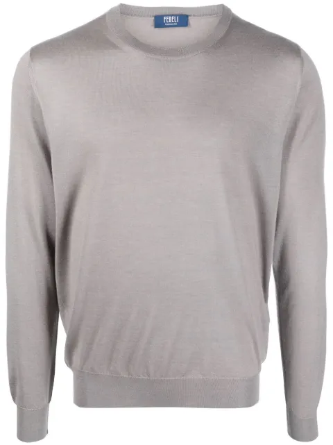 Fedeli crew-neck cashmere-silk jumper