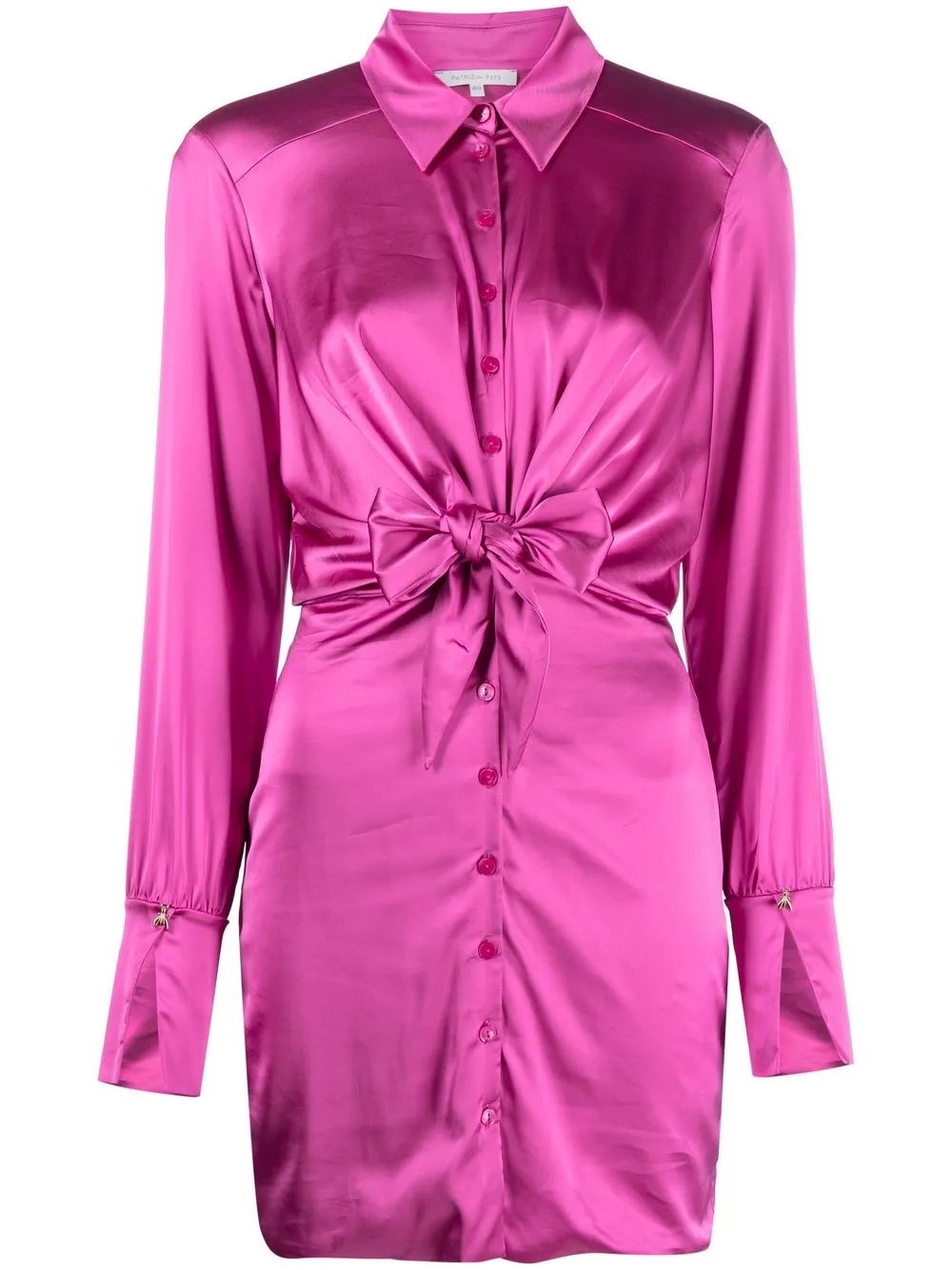 

Patrizia Pepe front-knot shirt dress - Purple