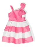 Abel & Lula one-shoulder striped dress - Pink