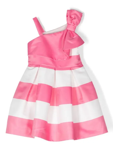 Abel & Lula one-shoulder striped dress