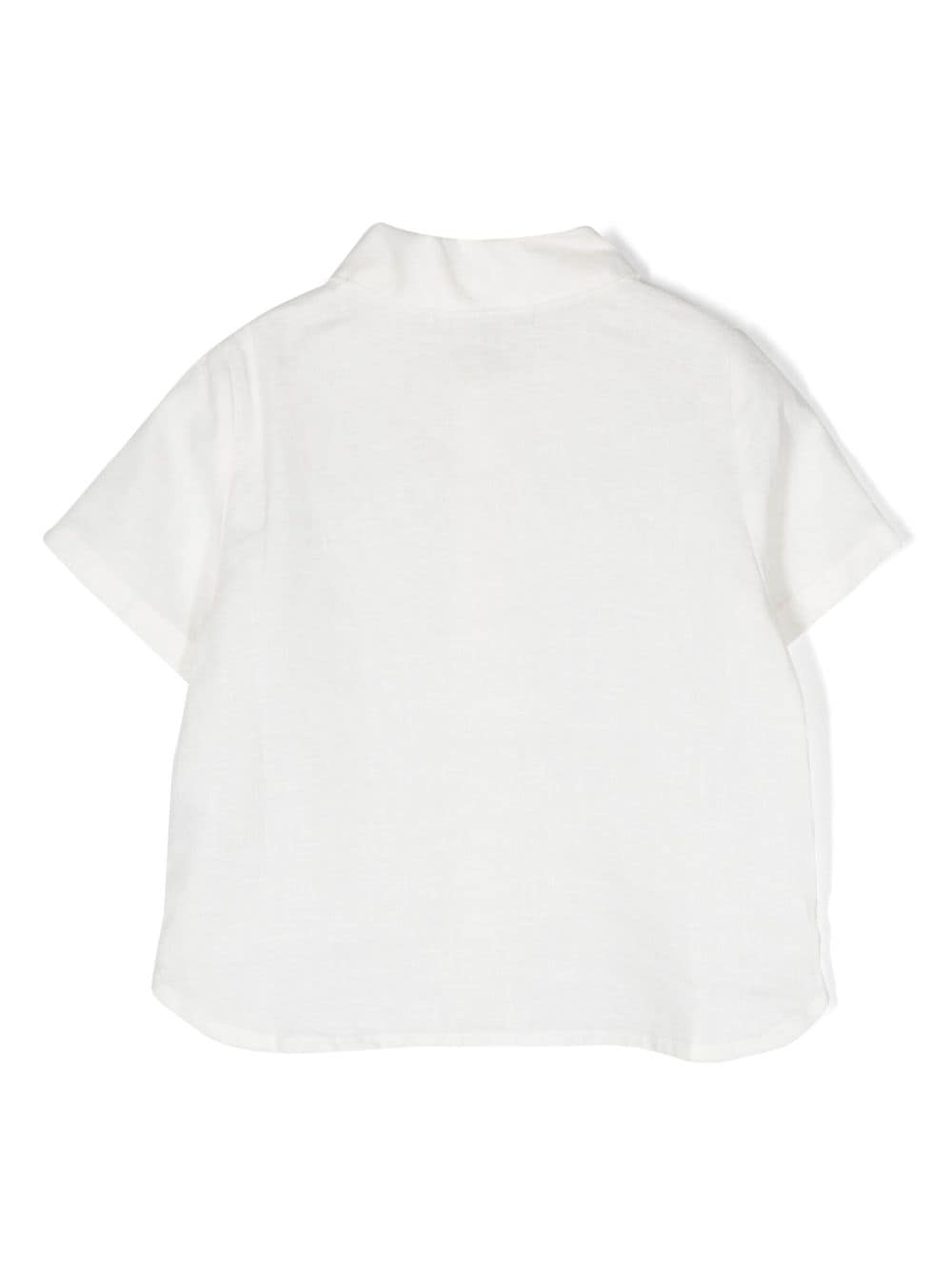 Zhoe & Tobiah short-sleeved linen shirt - Wit