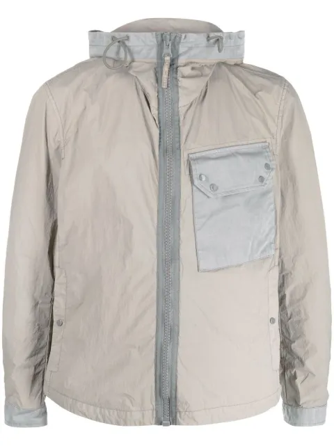 Ten C zipped-up chest-pocket jacket
