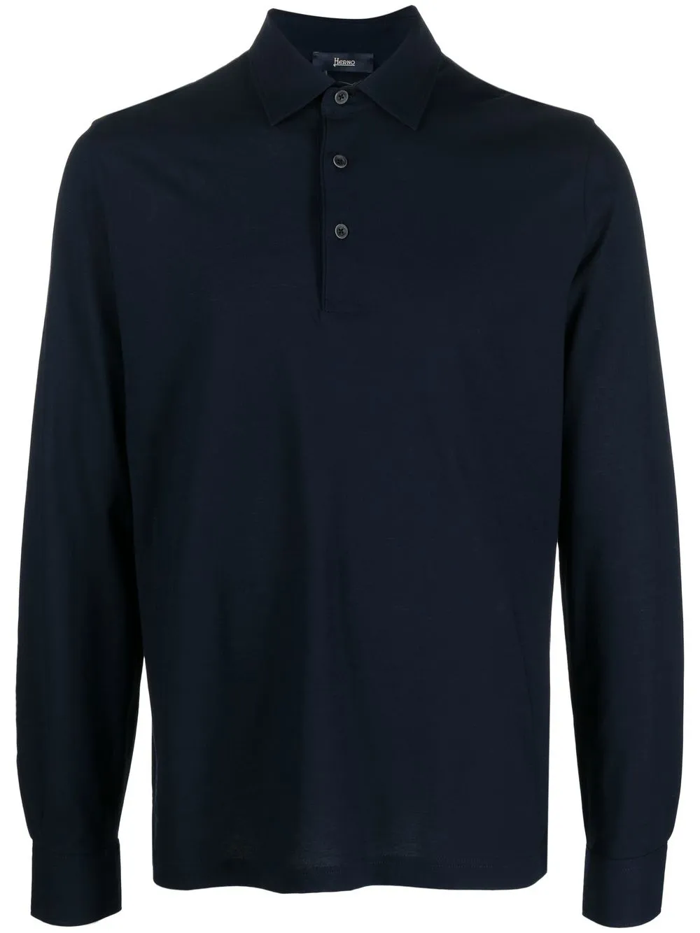 

Herno button-up longsleeved polo shirt - Blue