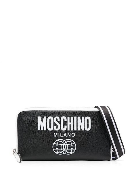 Moschino cartera con logo estampado